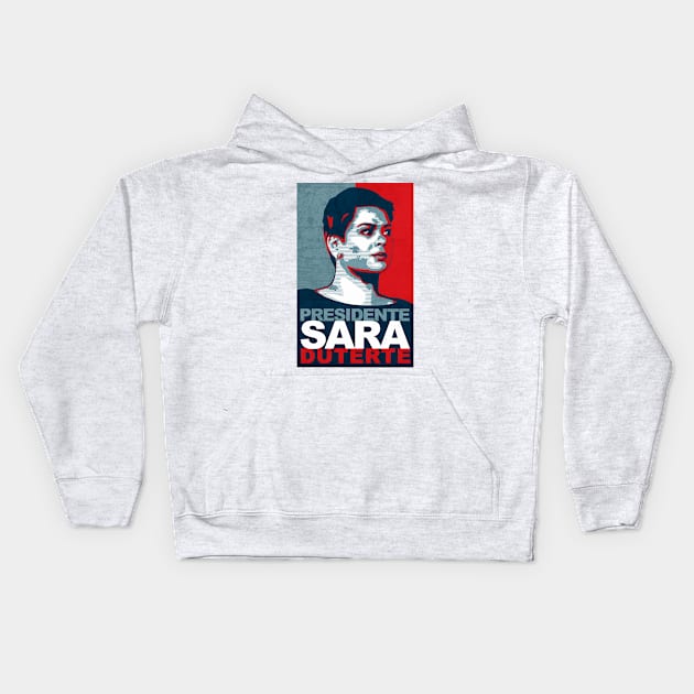 President Sara Duterte Kids Hoodie by GraphicsGarageProject